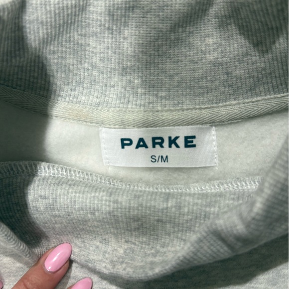 Parke Valentines Varsity mockneck NEW S/M - Picture 6 of 7
